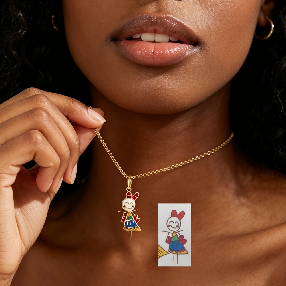 Custom Hand-Painted Dainty Necklace — Personalized Gift